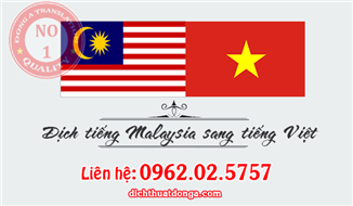 Dịch Tiếng Malaysia Sang Tiếng Việt