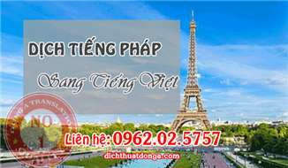 Dịch Tiếng Pháp Sang Tiếng Việt