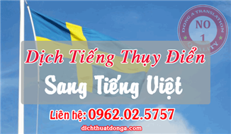 Dịch Tiếng Thuỵ Điển Sang Tiếng Việt