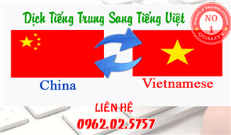 Dịch Tiếng Trung Sang Tiếng Việt Chuẩn