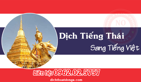 Dịch Tiếng Thái Sang Tiếng Việt Chuẩn